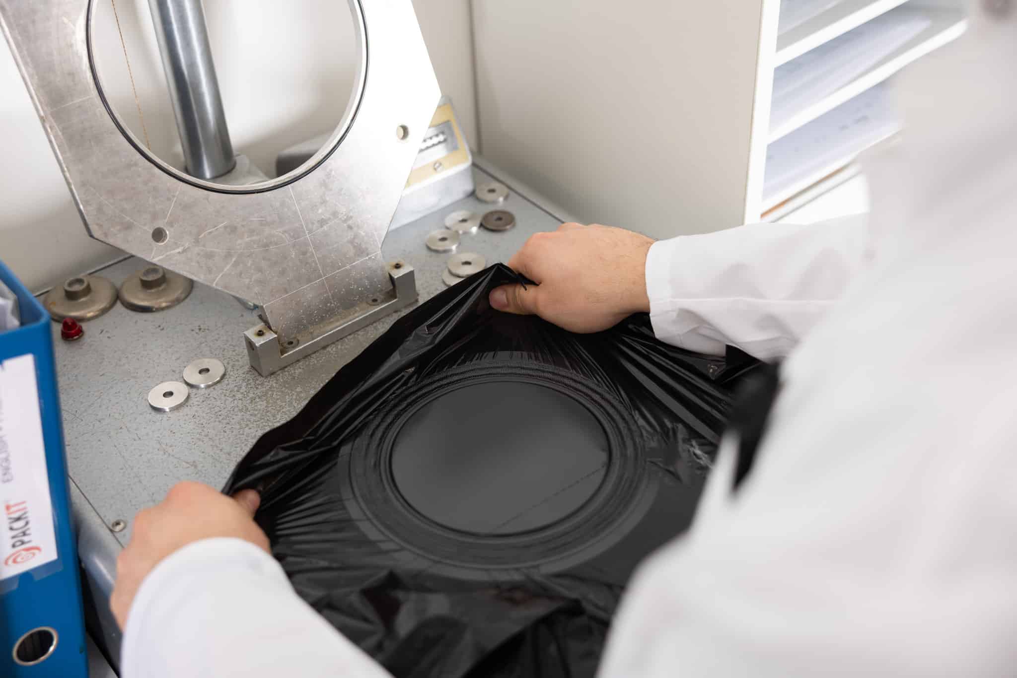 Laboratoire, test de chute, Packit, contrôle d'entrée