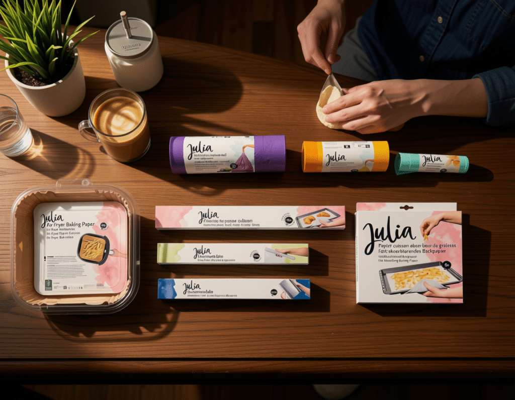 Julia, Backpapier, Airfryer-Einlagen