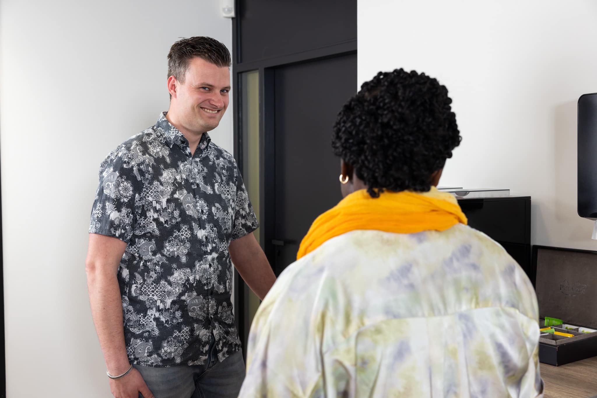 Sander Barth, office, coffee machine